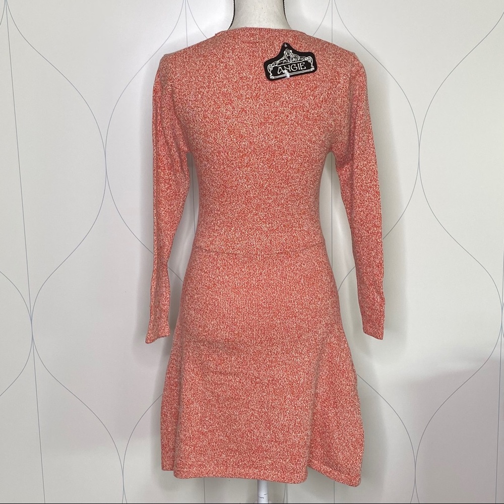 NWT Angie Heather Knit Sweater Dress Clay M - Picture 4 of 8